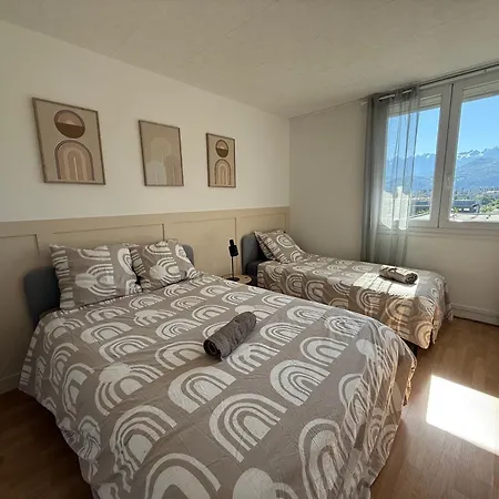 Le Duplex Panorama -vue Montagne -2 -parking Gratuit - Clim Mobile * Grenoble